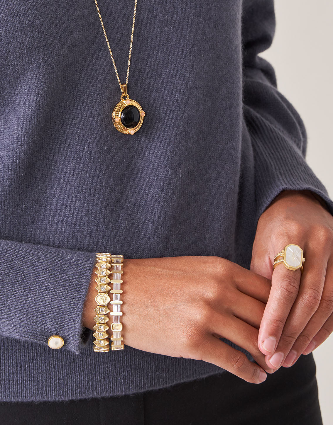 Sparkle Tila Stretch Bracelet Crystal - Image 3