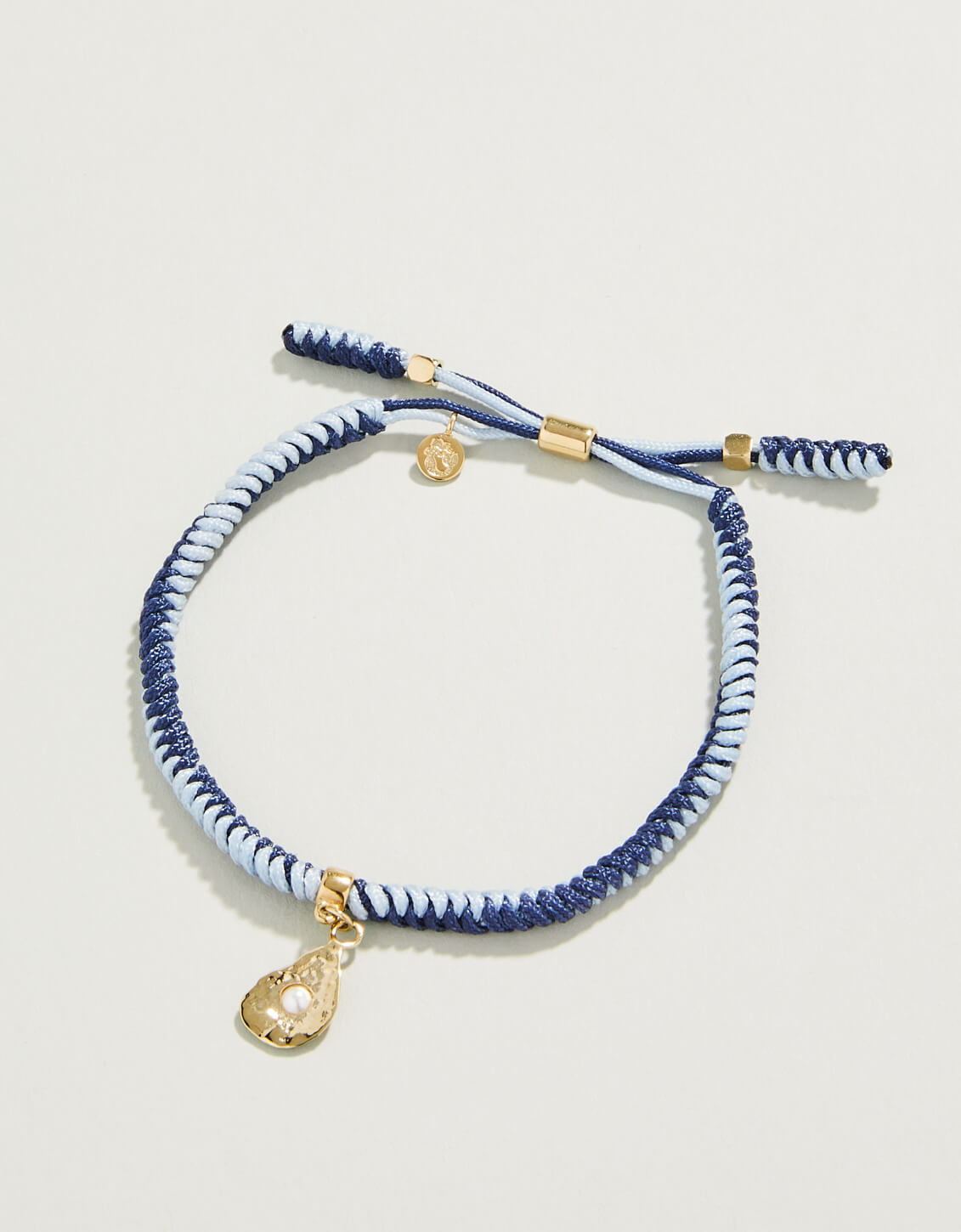 Friendship Bracelet Dark Blue/Powder Blue/Oyster