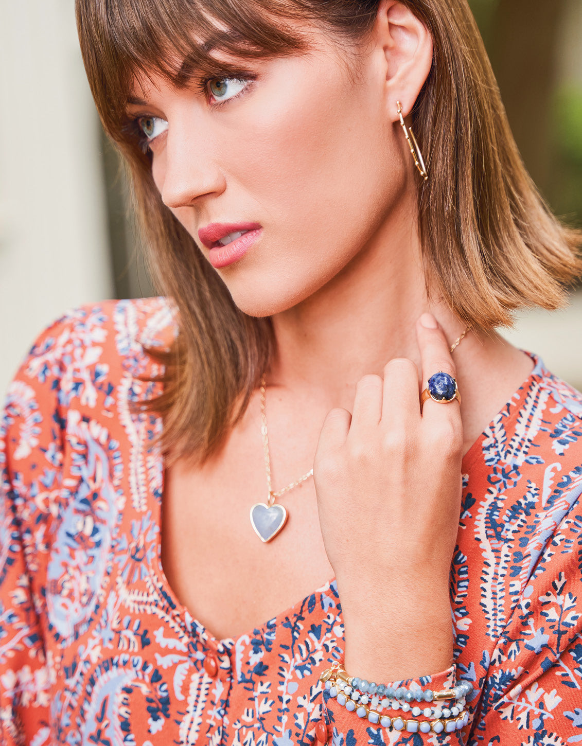 Coralie Ring Blue - Image 2