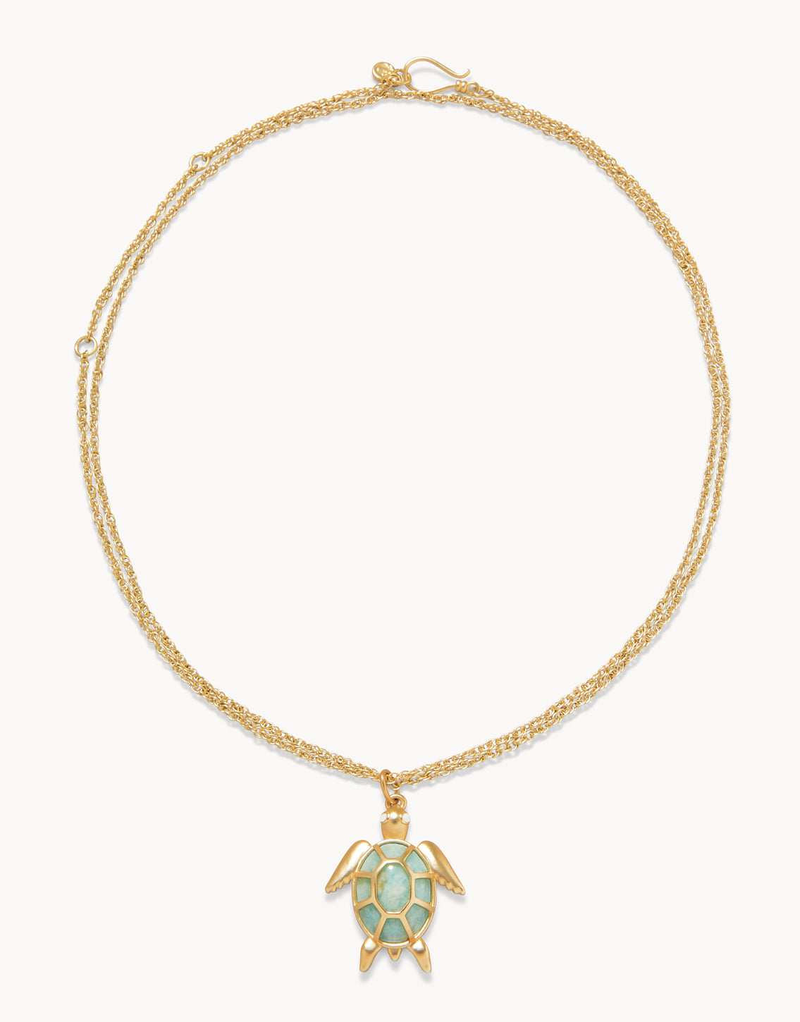 Green Sea Turtle Necklace Amazonite