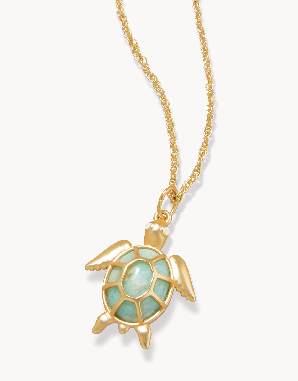 Green Sea Turtle Necklace Amazonite - Image 2